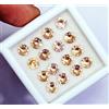 Zaffiro Padparadscha Arancione Tondo 5x5 mm Set 16 Pezzi Gemme Naturali