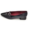 Igi & Co Igi e Co 2180500 ballerina punta pelle nera cinturino accessorio fondo gomma 6/7