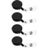 4 Pcs Porta Badge Sublimazione Cartellino Lavoro Scomparsa Portabadge