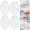 Clear Silicone Nose Pads for Glasses Anti Slip Push in Replacement