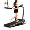 LONTEK Tapis Roulant Pieghevole Salvaspazio 10KM/H Maniglioni Regolabili Tapis