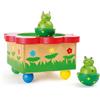 small foot 7541 wooden music box dancing frogs, cute figures dancing to the melo