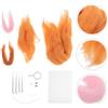Reusable Needle Felting Kit Box DIY Wool Felt Crafts Assorted Colors Set