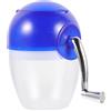 Blue Manual Ice Shaver Plastic Crushed Ice Machine for Home and Dessert