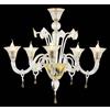 Arte di Murano Lampadario soffitto in Vetro di Murano originale Fatto a mano in Italia 5 Led