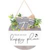 Decorative Wooden Bow Tie Door Sign Hanging Wall Art Rustic Assorted Color