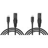 No 2X USB C A XLR, Adattatore Convertitore da XLR A USB C da 6,6 4183