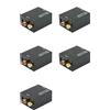 No 5X Convertitore Ottico Digitale Toslink SPDIF Coassiale Analogico con 6180