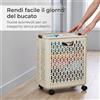 Cesto Portabiancheria Pieghevole a Ruote, per biancheria, per vestiti