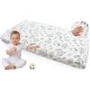 Medi Partners Lenzuola Lettino Neonato 70x140-100% Cotone Mussole Lenzuolo con Angoli Culla Coprimaterasso fitted Materassino Sheet Letto Bambino Lenzuolino (Foglie di olivo)