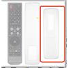 4 coperture per telecomando: 6,3x2,2" in silicone trasparente, protezione
