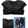 Piumino Donna Warm Scaldaspalle Protettore Termico Avvolgente Nero XXL