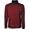 SUN68 Uomo polo manica lunga con contrasto di colore Rosso Taglia M