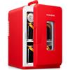 FOHERE Mini Frigo 2 in 1 Frigorifero Portatile da 15 Litri con Funzione di
