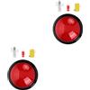 2Pcs Reusable Game Button Prop with Convex Touch for Gaming Machine Accessories