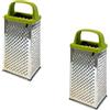 Fackelmann Set di 2 grattugie per formaggio e verdure a 4 lati - FACKELMANN - Ga