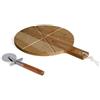 Livoo Set per pizza - LIVOO - MES158 - Legno di acacia - 30 x 45 cm - 1 taglia p