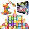 Giochi di costruzione magnetici 100 PCS Piastrelle e Blocchi Magnetici Bambini