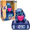 Lexibook, Disney Stitch, Sveglia Digitale, Luce Notturna, Blu, RL800D3LXB | Sveglia digitale Disney Stitch con statuetta luminosa 3D, schermo LCD, effetti sonori, 6 toni di allarme e funzione snooze!!!