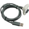 Cavo Di Carica Per Batteria Comando Microsoft Xbox 360, Elite, Slim, Bianco