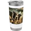 Funny Collie Owner Gift Collie Lover Divertente regalo per il proprietario di Collie Lover Bicchiere termico in acciaio inox doppia parete