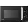 Toshiba MW3-MG20PE(BK) Forno a microonde da 700 W con griglia croccante e funzione combinata, 5 livelli di potenza, 1000 W di potenza, colore nero/argento