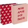 Exacompta Cod. 65007Epack Confezione da 12 album fotografici LOVE 60 pag. 60 foto 11X15cm Copertina stampata a motivi amore 2 motivi pagine nere