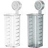 Portaoggetti da bagno per for trasparente 10,4 x 8,3 x 24,9 cm per for trapano