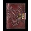 Pelle Taccuino Con Drago E Castello - Double Dragon - Fantasy Idee Diario