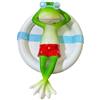 Statua rana in resina con per nuoto per decorazione per laghetto est