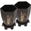 2 Pcs Vasi in Plastica Portavaso Da Interno Fioriera Per Orchidee