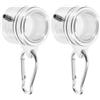 Aluminum Alloy Flag Pole Holder Durable Silver Anti Wrap Flagpole Fixed Ring