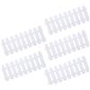 Durable White Plastic Fence Panel Garden Edging Decorative Lawn Border