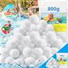 Frasheng 800g Filtro Balls,Palline Filtranti per Piscina,Sfera Filtrante per Pis