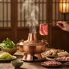 Hot Pot a Carbone Tradizionale Pentola Mongola Lucido per Appassionati di Cucina