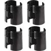 Hedywei Clip blocco scaffalature metalliche 8 pezzi plastica nero 25 mm