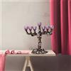 Menorah Smaltato Hanukkah Dipinto A Mano Impreziosito Da Candelabri Ebraici