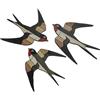 Rustic Wooden Flying Bird Wall Art Multi Hanging Home Decorations