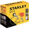 Stanley® Air Compressors Stanley Air Tool Kit 6pc Pistola Gonfiatore 3pc Tubo a Spirale 5m SAC9045717