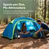 Tenda 2 Posti Campeggio, per Spiaggia - per Montagna