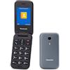 Panasonic KX-TU400EXG Cellulare Senior a Conchiglia Tasti Grandi Display 2,4" Gr