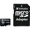 Verbatim TRANSFLASH MICROSD SDHC 64GB SD MICRO CLASSE10 MEMORIA VERBATIM 44084