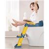 Generico Riduttore WC per Bambini,Baby training WC vasino sedile con scaletta antislip