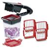 Genius Nicer Dicer Quick XXL A27165 - Set di 7 tritatutto con 3 inserti