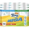 foxy Carta Igienica Foxy 56 Rotoloni Doppio Velo Decorata MEGA Bianca 480strappi X1