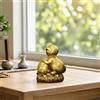 Statua Di Scimmia Con Base In Rame, Statua Di Scimmia Cinese Color Oro,