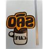 vetrofania adesivo vintage originale Sao café caffé caffe