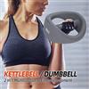 Kettlebell Manubrio 2 in 1 da 4 kg con Manico Antiscivolo per Allenamento Gym