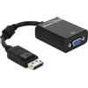 ‎KOMQI DeLOCK DisplayPort Male to 15 Pin Female VGA Adapter
