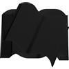 20Pcs Reusable Garden Edging Border Black PP for Flower Bed Decoration